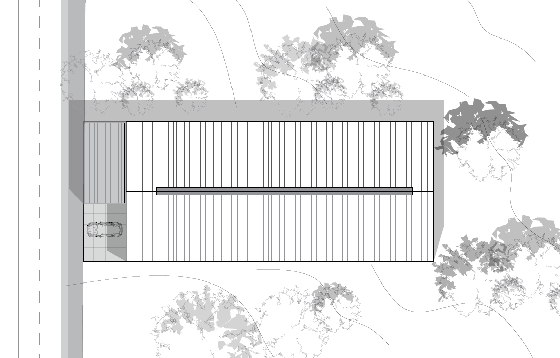 Plano tabloide de bodega Bolosmart con dimensiones y distribución de nave industrial, Fer Et Ciment constructora